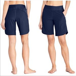 NWOT Lands End swim shorts blue
